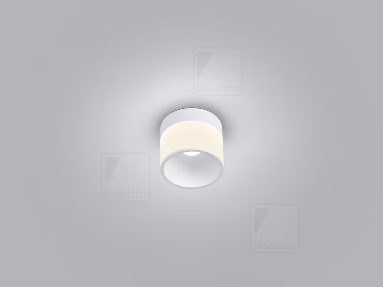 SOU Φωτιστικό Οροφής LED Επιφανείας 9W 2700K Mat White Direct Indirect Άσπρο
