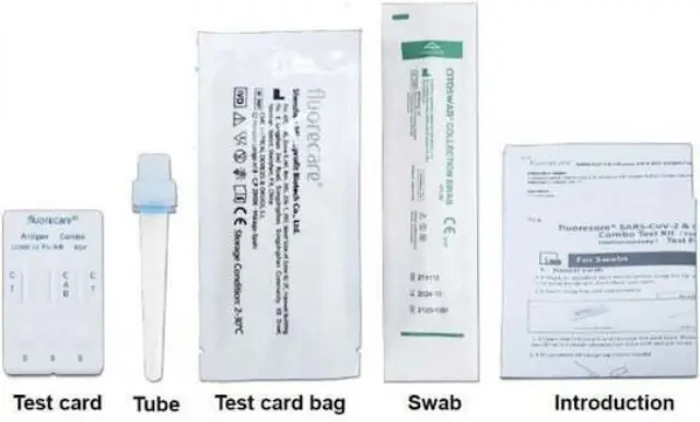 Fluorecare Ρινικό Τεστ Ταχείας Ανίχνευσης SARS-COV-2 & Influenza A/B & RSV 1τμχ 3