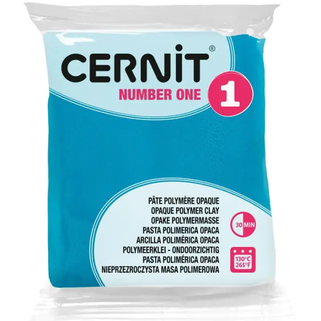 Πολυμερικός Πηλός Cernit Number One No280 - Blue Turquoise - 56gr