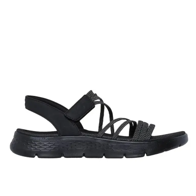 Γυναικεία Ανατομικά Πέδιλα Skechers Go Walk Flex 141473/BKGY Μαύρα Μαύρο - 36