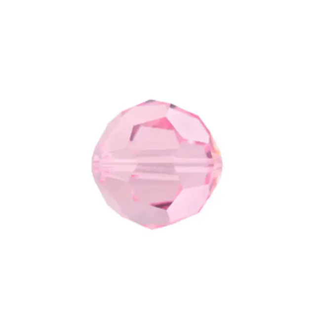 Swarovski 5000 Faceted Round Light Rose 4mm - 10τεμ