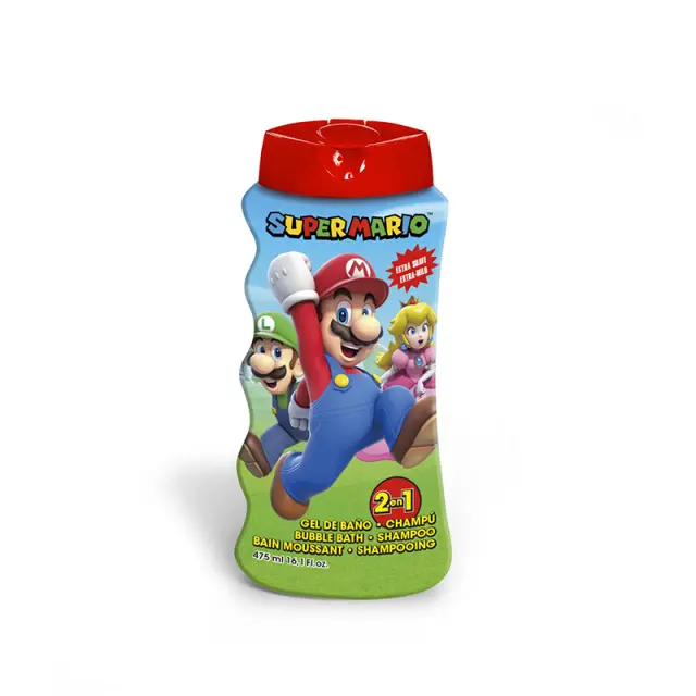 Super Mario Παιδικό Αφρόλουτρο & Σαμπούν 2-σε-1 475ml