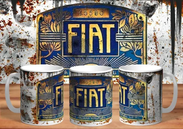 κούπα fiat clasico κεραμική 330ml με συσκευασία δώρου " με δυνατότητα προσθήκης ονόματος η ευχές