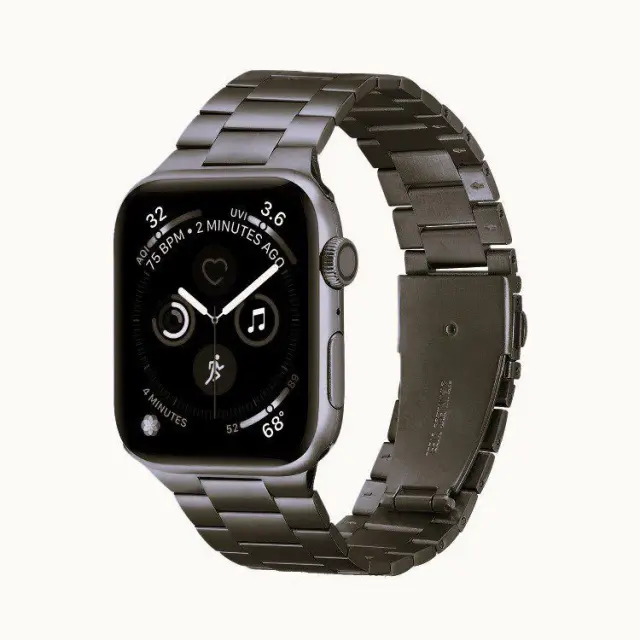 Ultra-Thin Three-Bead Metal Λουράκι για Apple Watch 38/40/41/42 (Series 10/11/12)mm- Grey OEM