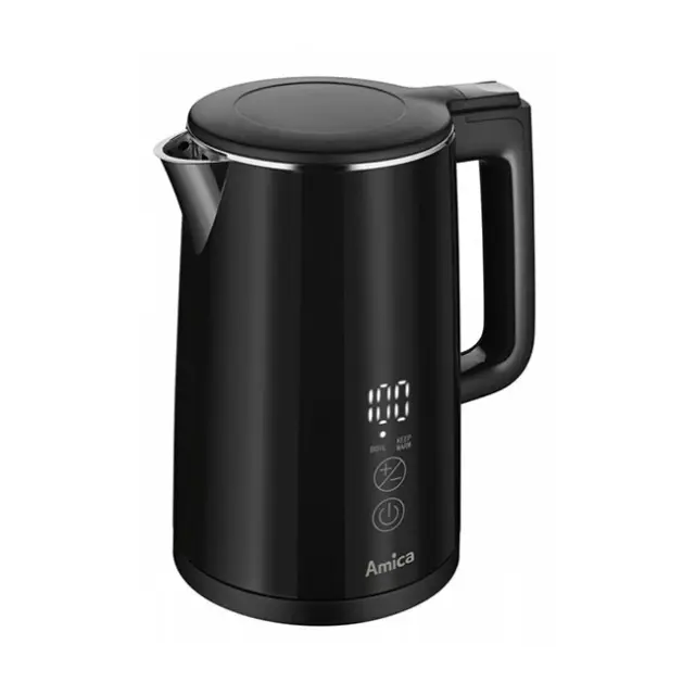 Amica Βραστήρας KF6012 Digital 1.5L 2200W Black (KF6012)