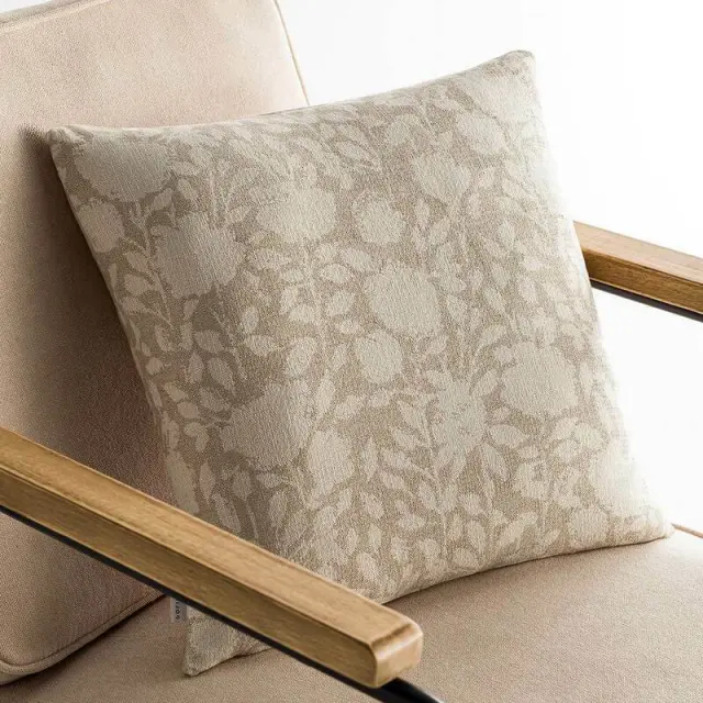 Μαξιλαροθήκη 50X50 GOFIS HOME ROSEFIELD Μπεζ 201/06