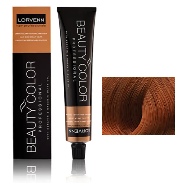 Lorvenn Beauty Color Professional 70ml 8.45-Ξανθό Ανοικτό Χάλκινο Ακαζού