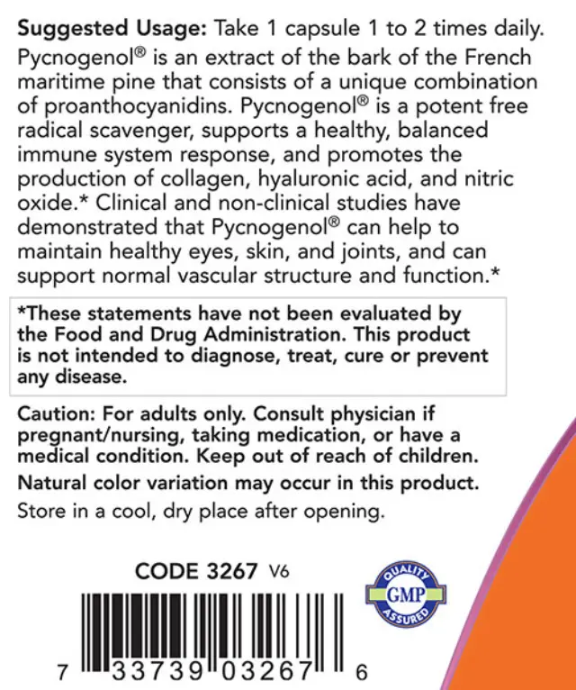 Now Foods Pycnogenol 100 mg 3