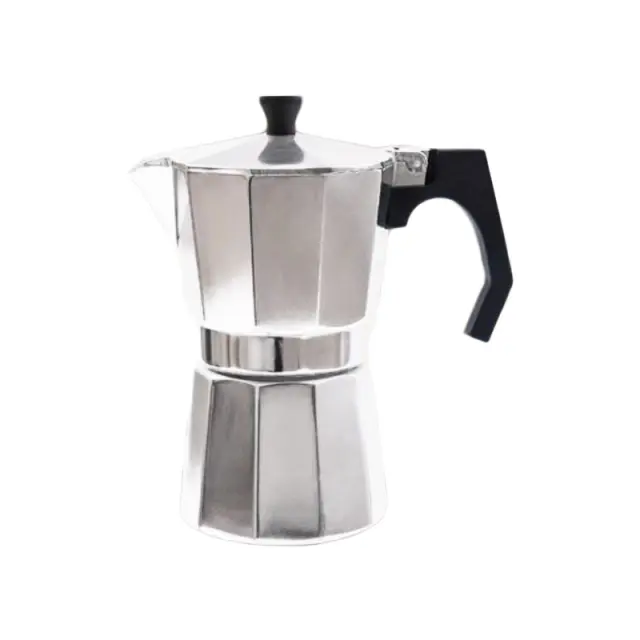 Hoomei Ηλεκτρική καφετιέρα Μοκα Inox Ασημί HM-5702-6T