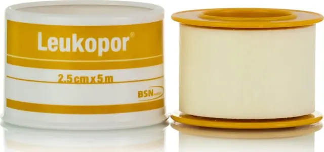 LEUKOPLAST Leukopor Αυτοκόλλητη Eπιδεσμική Tαινία 2,5cmx5m, 1τεμ