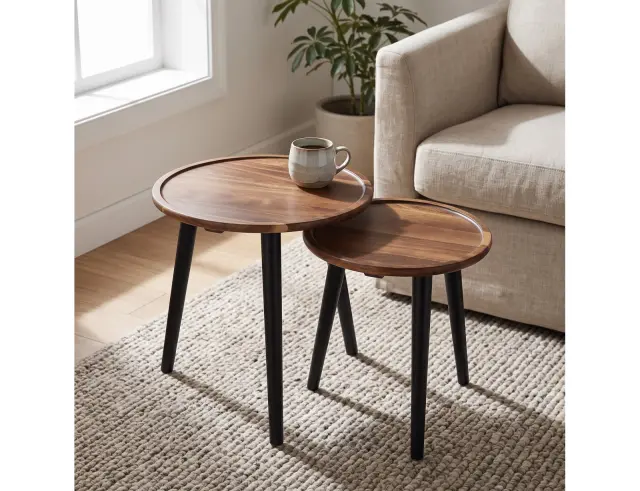 Σετ Τραπεζάκια Σαλονιού Home Deco Factory με διαστάσεις 38x38x39.5cm και 33x33x34.5cm - 2 τεμάχια HD0290