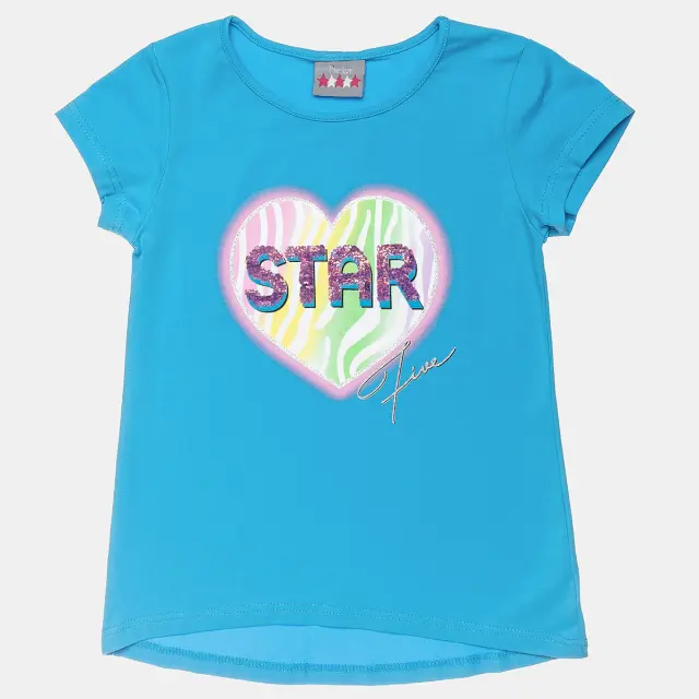 Μπλούζα Five Star με διπλή παγιέτα και glitter λεπτομέρεια