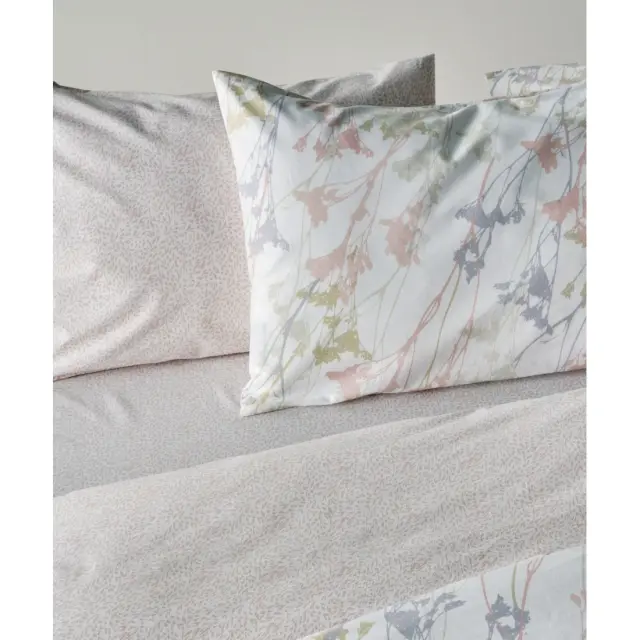 Σετ Παπλωματοθήκη Υπέρδιπλη 3 Τεμαχίων Kentia Breza 18 Dusty Pink- Lilac- Light Green 225x245 3