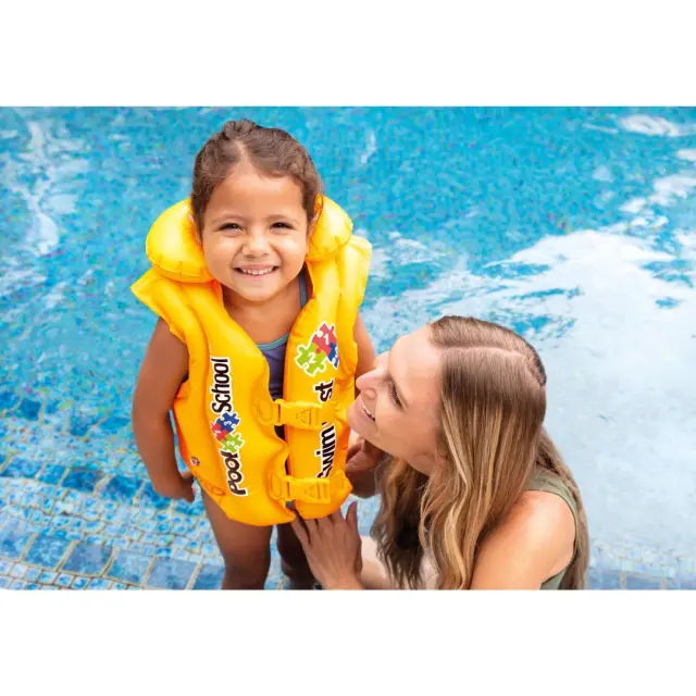 Φουσκωτό γιλέκο κολύμβησης Ιntex Pool School Deluxe - Για παιδιά 3-6 ετών I03403120 2