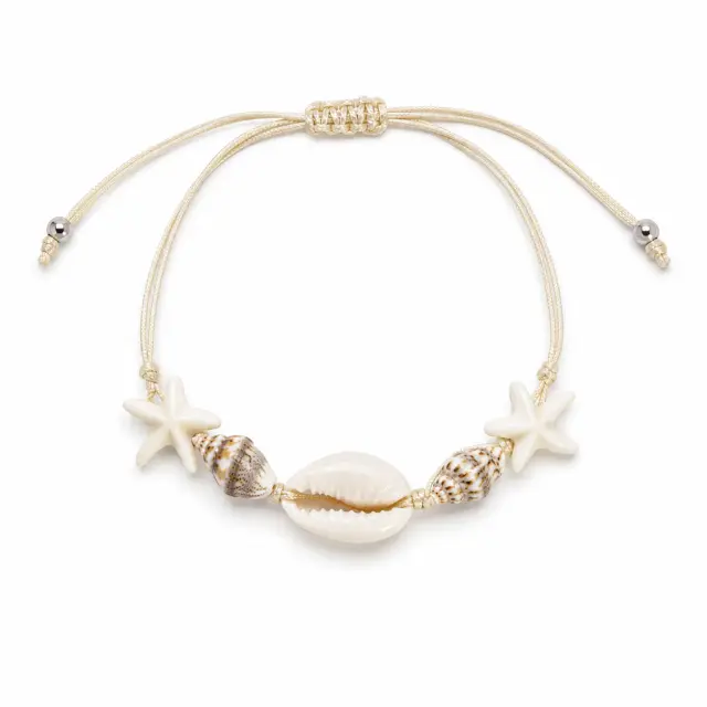 Ghetto Seashell + Starfish Handmade Summer Bracelet