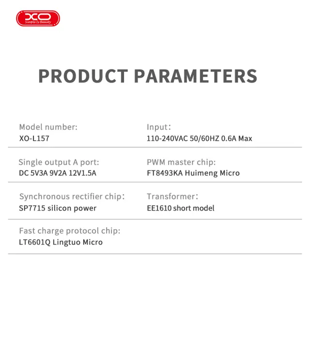 XO L157(EU) QC3.0 18W Φορτιστής με Καλώδιο Micro Ροζ 16.006.0348 3