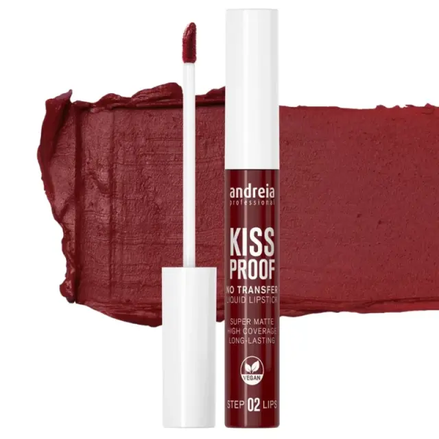 Andreia Κραγιόν Kiss Proof Liquid 01-BURGUNDY