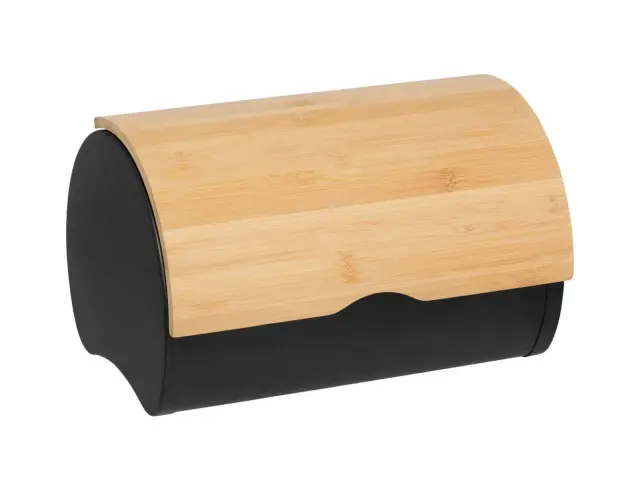 Ψωμιέρα 5five με καπάκι και διαστάσεις 32x20.5x24cm - Black 203099 3