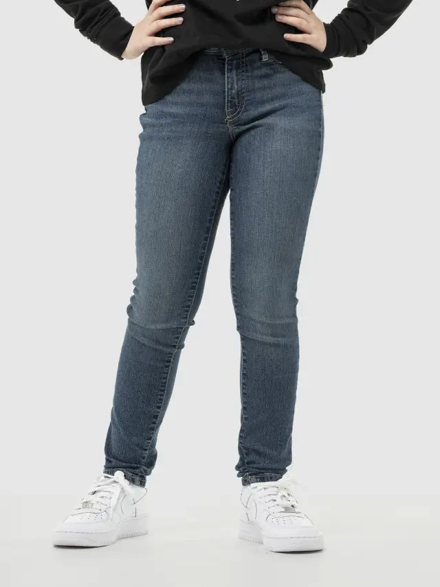 Παιδικό Super Skinny Τζιν Παντελόνι medium indigo