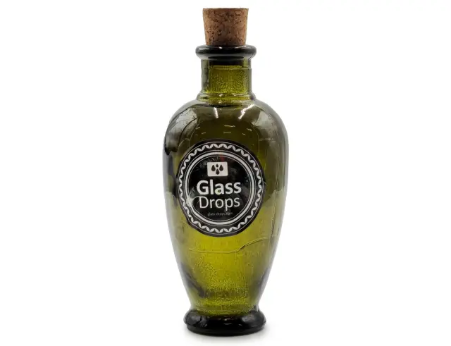 Διακοσμητικό Μπουκάλι με πώμα Glass Drops Castilla (5621DB615) Aπό 100% ανακυκλωμένο γυαλί, Xωρητικότητας 250ml, Διαστάσεων Ø 7 x Υ 15 cm, Khaki Olive 5621DB615 3