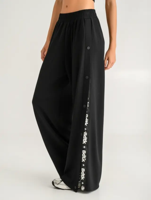 Body Talk Scuba Open Hem Pants Black 1262-908600 - S