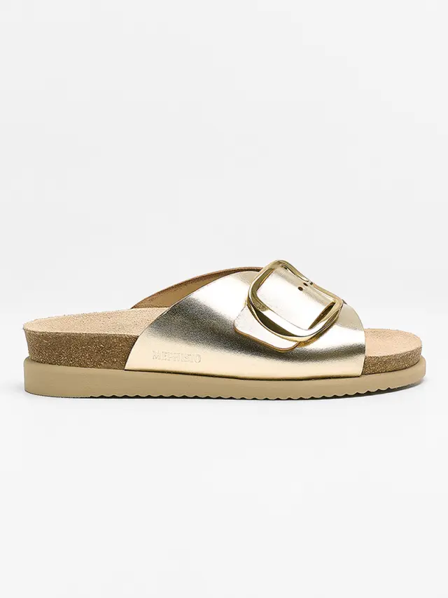 Mephisto Πέδιλα Γυναικείο δέρμα Χρυσό MEP/HARIANA GOLD 3