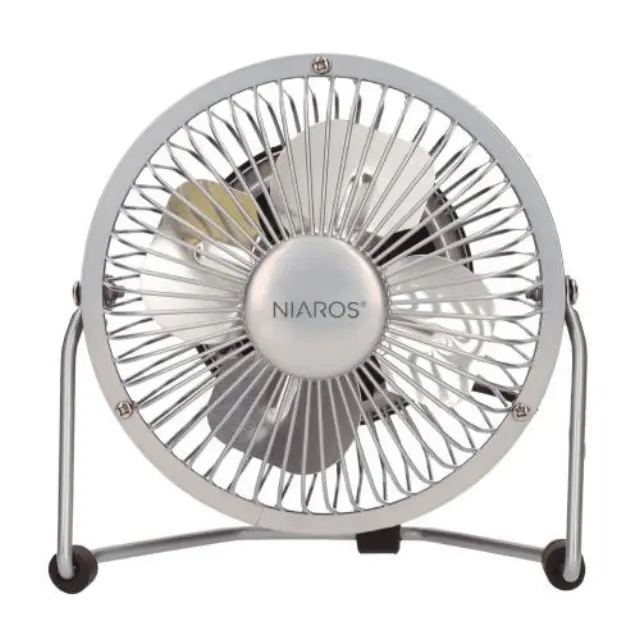 Επιτραπέζιος Ανεμιστήρας Niaros Kila USB 2.5W Mini Γκρι N68210