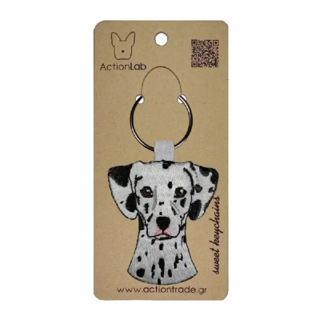 ActionLab Κεντητό Μπρελόκ Dalmatian Μονόχρωμο