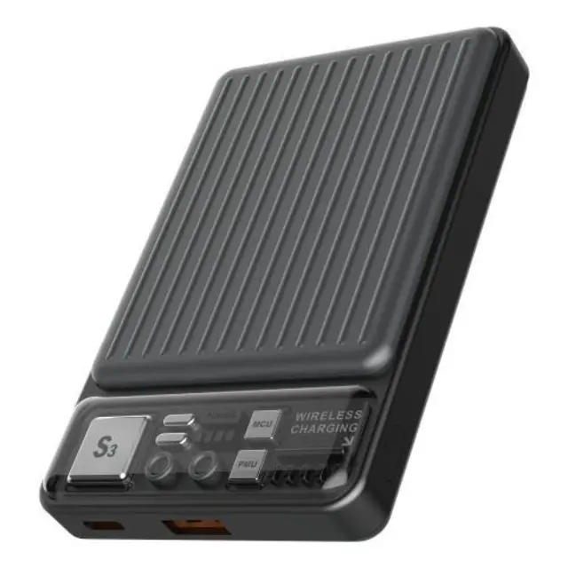 Φορτιστής Ανάγκης Devia S28 22.5W 10000mAh Magnetic Wireless Extreme Speed Σκούρο Γκρι N63437