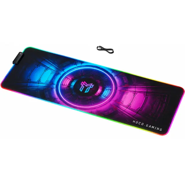 Mousepad Hoco GM864 Gaming XL με RGB Φωτισμό και Αντιολισθητική Επιφάνεια 800x300mm