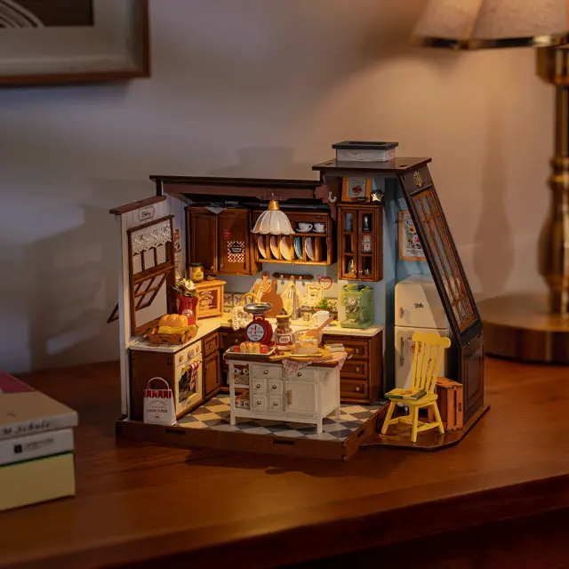 Robotime DIY Miniature House Baking Kitchen DG172 3