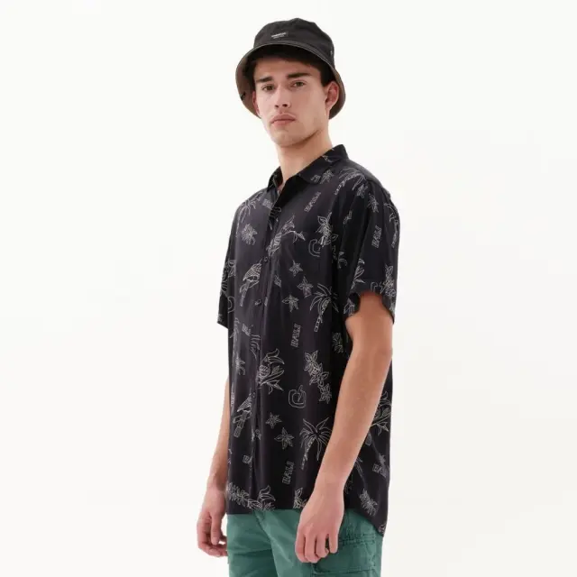 Emerson Men's Shirt (231.EM61.03-PR 330 BLACK) - Μαύρο 3