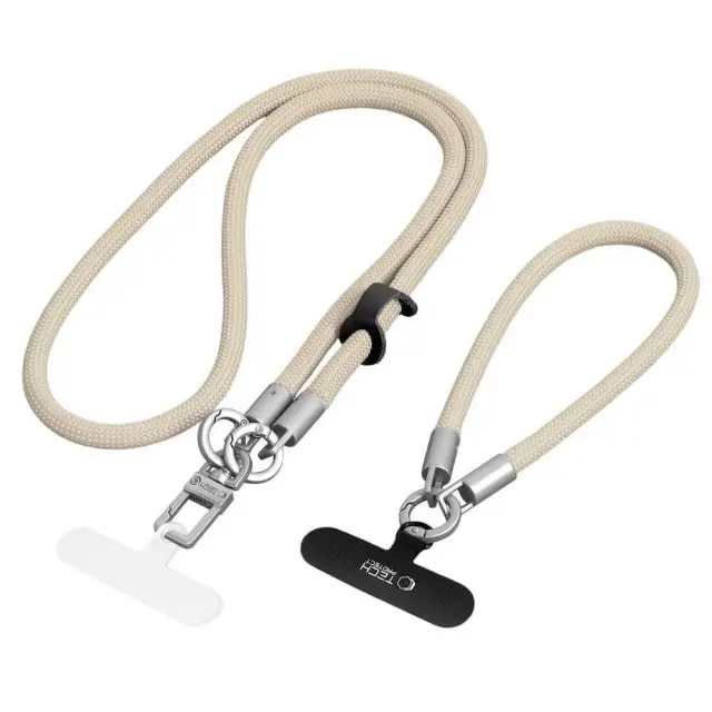 Tech-protect C10s Rope Crossbody & Wrist Desert Beige/titanium 3