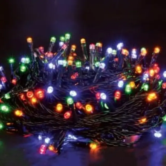 180 LED σε σειρά με πρόγραμμα πράσινο καλώδιο, πολύχρωμα
