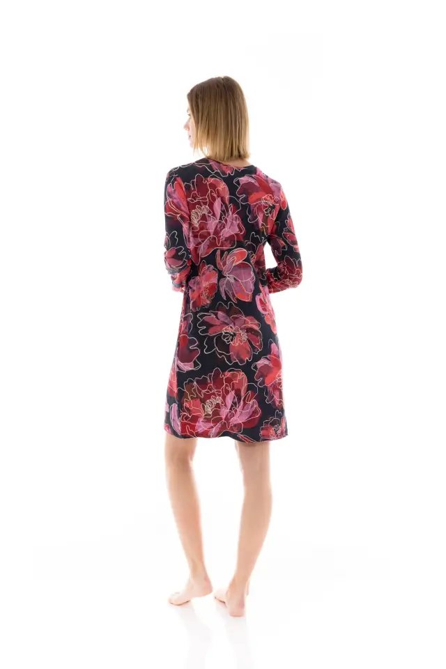 W1369 - Type - NIGHTGOWN MAGENTA FLOWER 3