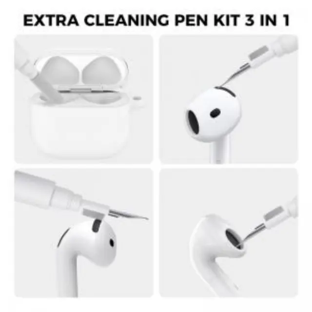 Θήκη Σιλικόνης AhaStyle WG163 Apple AirPods 4 Premium με Γάντζο Λευκό N66881 3