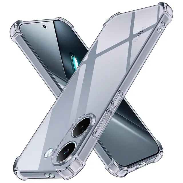 Techsuit - Shockproof Clear Silicone - Xiaomi Poco X8 Pro - Smoke Black