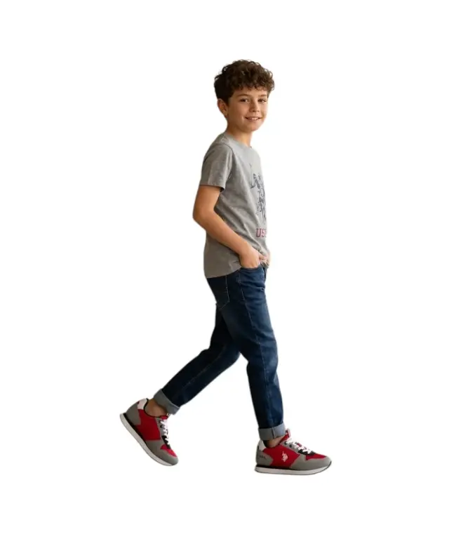 U.S. Polo Assn. - Παιδικά Sneakers NOBIK008K3TH1-RED-L Κόκκινο 2
