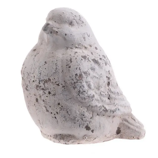 Πουλάκι κεραμικό shabby white, 16cm, 1 τεμ.