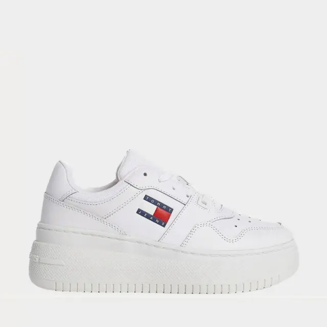 Sneaker Tommy Hilfiger Retro Basket Flatform EN0EN02506-YBS Άσπρο - 40