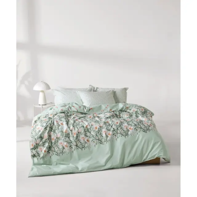 Πάπλωμα Υπέρδιπλο Kentia Judith Green- Beige- Orange 220x240