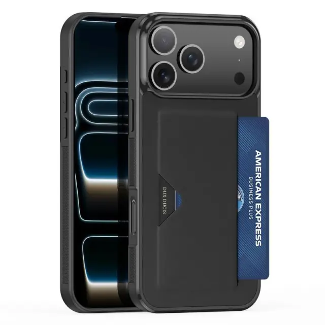Θήκη TPU PU & PC Dux Ducis Apple iPhone 18 Pro/ 17 Pro Pocard Μαύρο N69706