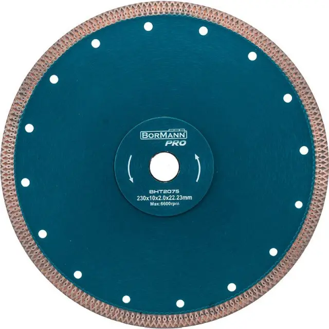 Bormann Pro BHT2075 – Διαμαντόδισκος WAVE TURBO Φ230x2.0x22.2mm 10mm (043997)