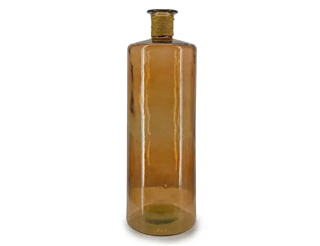Διακοσμητικό Βάζο Glass Drops Frances Enea (E4750DB04) Aπό 100% ανακυκλωμένο γυαλί, Χωρητικότητας 32L, Διαστάσεων Ø 25 x Υ 75 cm, Cinnamon E4750DB04 2