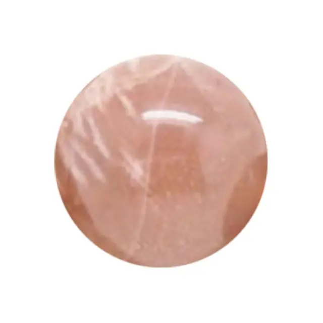 Καμπουσόν Ηλιόλιθος Sunstone Στρογγυλό - Ø8mm - 5τεμ