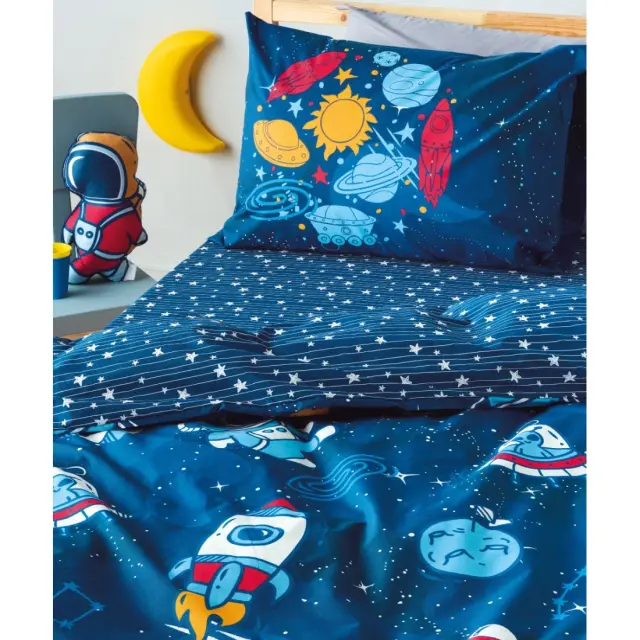 Παιδικό Πάπλωμα Μονό Kentia Pluton Blue- Ciel- Orange- Red- White 160x240 3