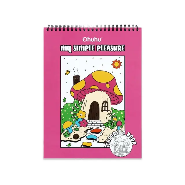 Ohuhu Bleedproof Coloring Book My Simple Pleasure / 83000-65 (OHUHU)
