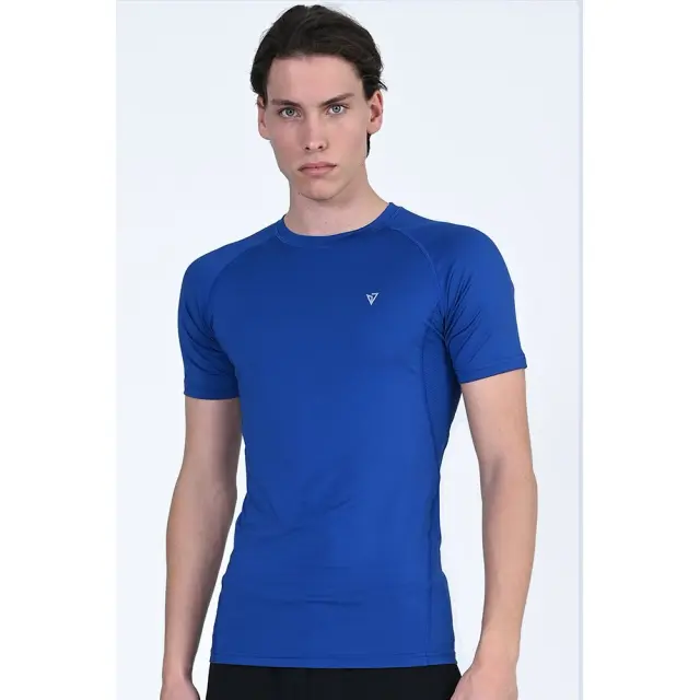 Magnetic North Compression S/S T-Shirt (50027-ROYAL BLUE) - Μπλέ