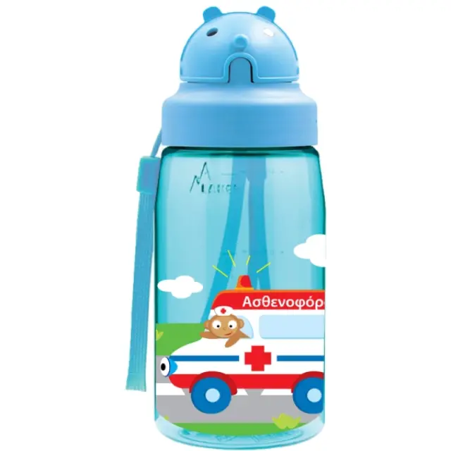 Παγούρι Οχήματα Tritan 450ml - Πώμα OBY 2
