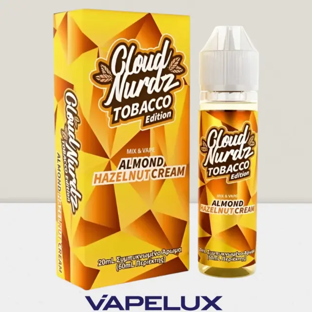 Cloud Nurdz - Tobacco Edition Flavor Shots Almond Hazelnut 20ml to 60ml 3